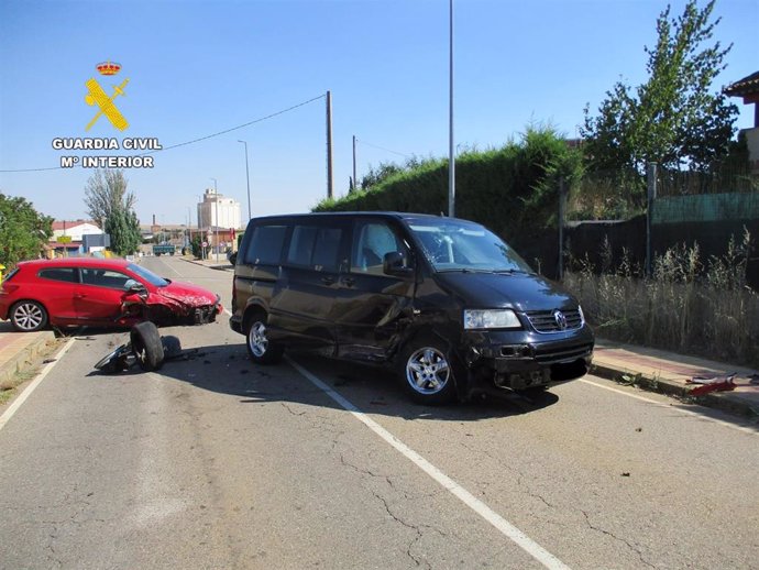 Accidente en Sahagún (León)