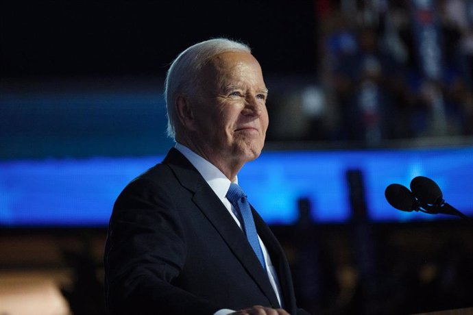 Joe Biden, presidente de Estados Unidos, durante la Convención Nacional Demócrata