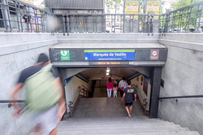 Archivo - Estación 'Marqués de Vadillo' de Metro de la Línea 5 