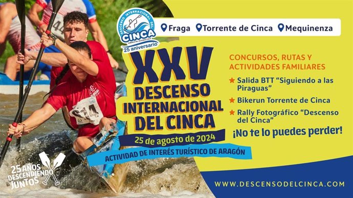 Cartel anunciador del XXV aniversario del Descenso del Cinca