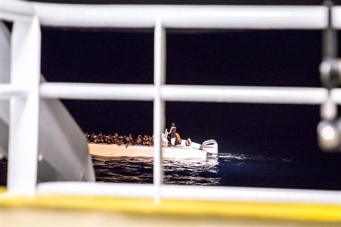 Imagen de archivo de un rescate de MSF en el Mediterráneo 