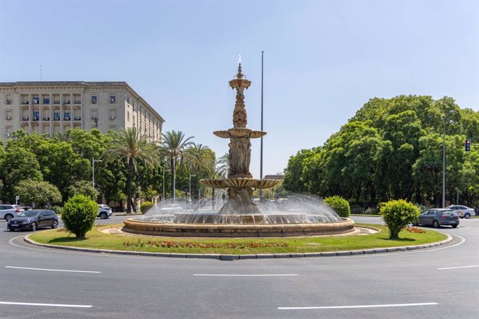 La fuente del Prado de San Sebastián de Sevilla.