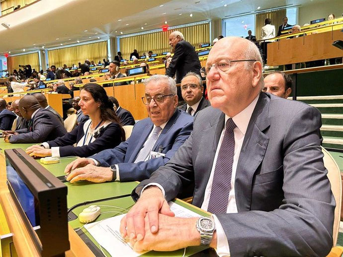 Archivo - September 19, 2023, Beirut, Beirut, Lebanon: Lebanese Prime Minister Najib Mikati attends the United Nation Meeting, in New York, on September 19, 2023