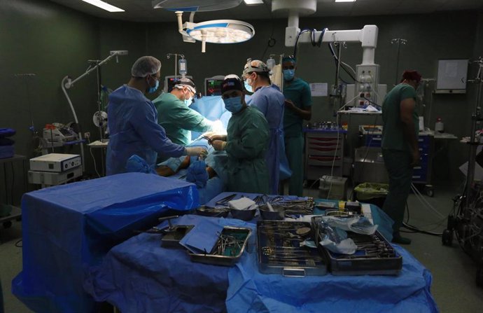 Archivo - Hospital Europeo de Gaza, en Jan Yunis