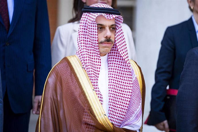 Archivo - El ministro de Exteriores de Arabia Saudí, Faisal bin Farhan