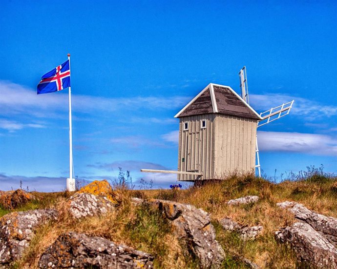 Archivo - Imagen de archivo de una bandera de Islandia