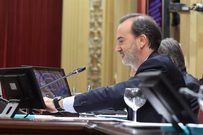 Archivo - El presidente del Parlament, Gabriel Le Senne.