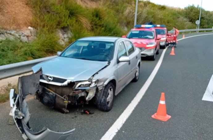 Accidente con alcoholemia penal en Viana.