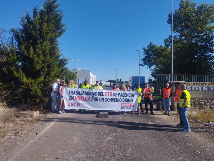 Huelga en el en el Centro de Tratamiento de Residuos (CTR) de Palencia