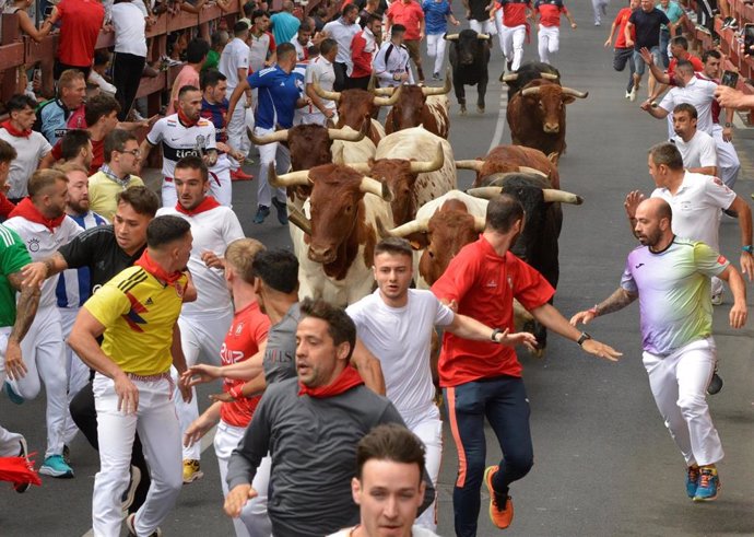 Primer encierro de las Fiestas de 'Sanse'