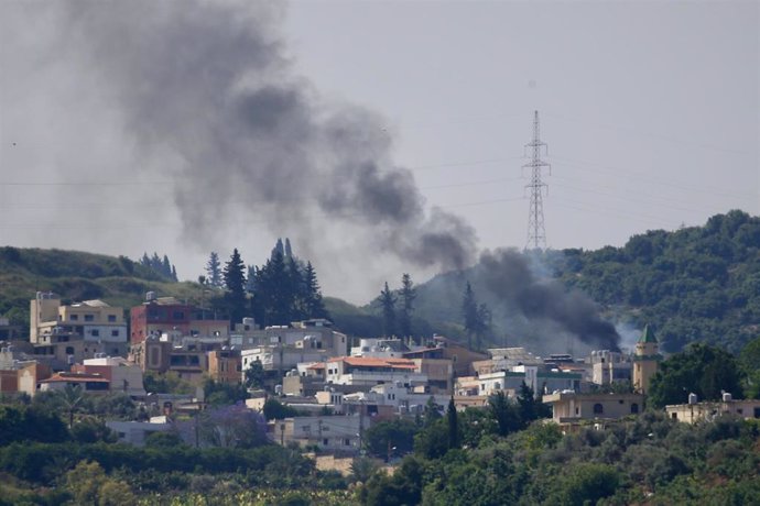 Archivo - Bombardeo israelí en Sidón (Líbano)