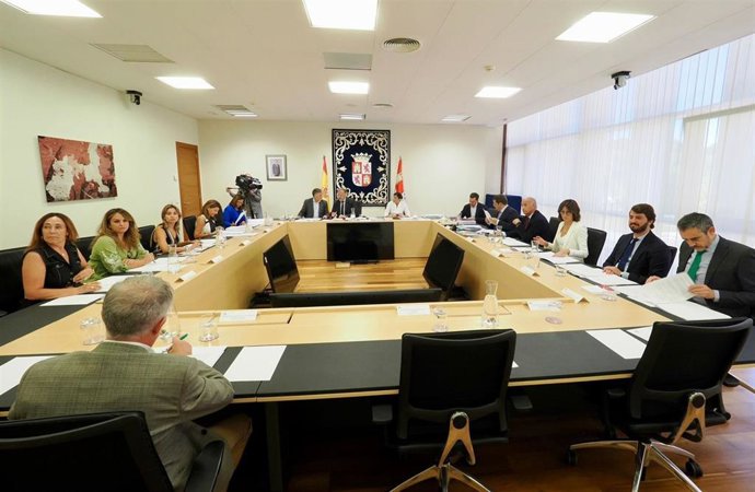 Reunión de la Junta de Portavoces de las Cortes de Castilla y León.
