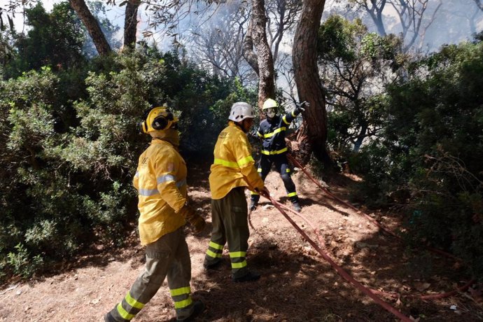 Archivo - Bomberos forestales del Plan Infoca en una imagen de archivo.