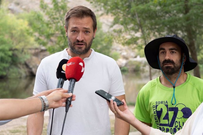 Manuel Salvador y Pablo Pérez en el campus de verano.