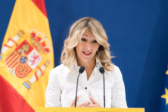 La vicepresidenta segunda del Gobierno y ministra de Trabajo y Economía Social, Yolanda Díaz