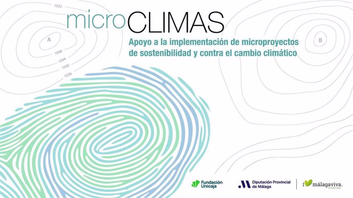 Cartel promocional del programa Microclimas para la concesión de subvenciones en régimen de concurrencia competitiva a microrpoyectos de sostenibilidad y cambio climático.