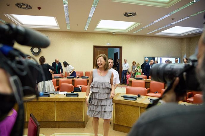 La presidenta del Congreso de los Diputados, Francina Armengol, a su llegada a la Diputación Permanente en el Congreso de los Diputados, a 27 de agosto de 2024, en Madrid (España).