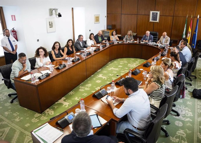 Reunión de la Diputación Permanente del Parlamento andaluz.