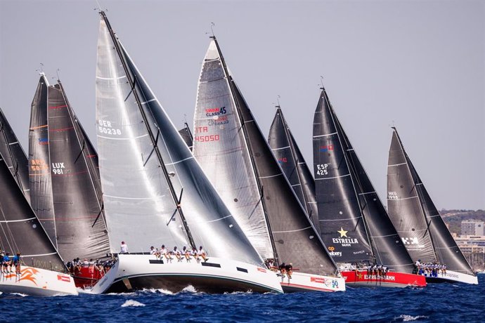 La flota de ORC durante la 42ª edición de la Copa del Rey MAPFRE de vela