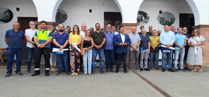 Reunión de coordinación para organizar el dispositivo de seguridad de la 'Bajada del Socorro'