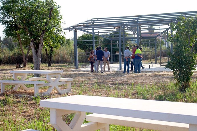 Visita al nuevo parque de Valdomina