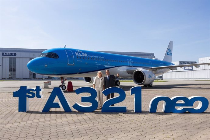 Primer A321neo de KLM.