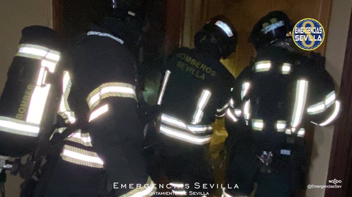 Imagen de una de las actuaciones de los bomberos