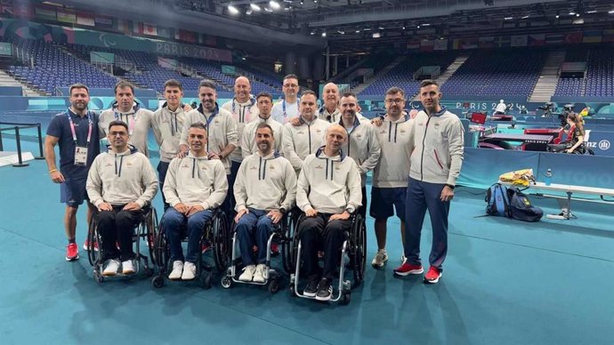 El equipo español de tenis de mesa para los Juegos Paralímpicos de París