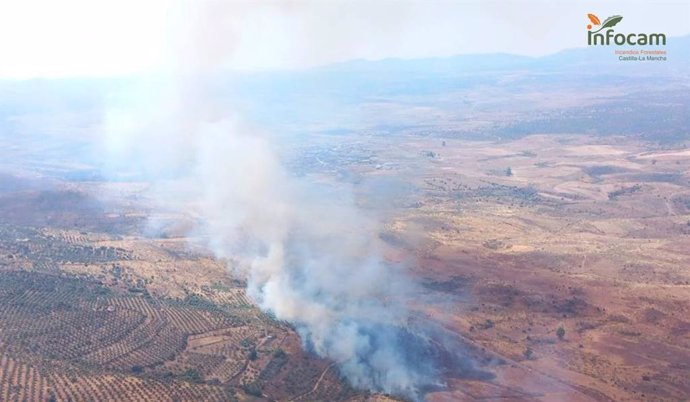 Incendio en La Estrella (Toledo).