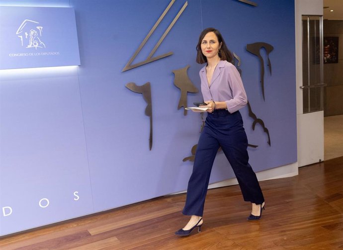 Archivo - La portavoz de Podemos en el Congreso, Ione Belarra, llega a una rueda de prensa anterior a la Junta de Portavoces, en el Congreso de los Diputados, a 18 de junio de 2024, en Madrid (España).