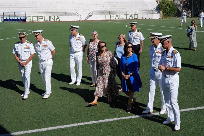 Margarita Robles visita la Escuela Naval de Marín (Pontevedra)