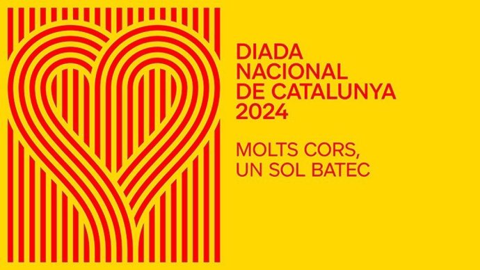 Cartel del Govern de la Generalitat para celebrar la Diada Nacional de Catalunya del 11 de septiembre de 2024