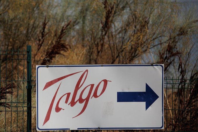 Acceso a la factoría de Talgo Las Matas, a 27 de agosto de 2024, en Las Rozas, Madrid (España)