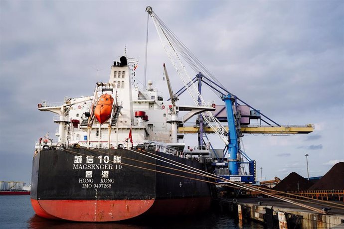 El barco Magsenger 10 procedente del puerto de Ponta da Madeira (Brasil)