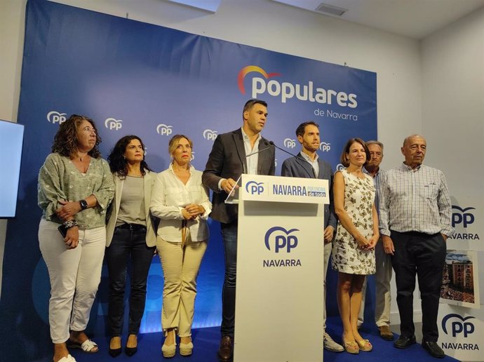 El presidente del PPN, Javier Garcia, ofrece una rueda de prensa.