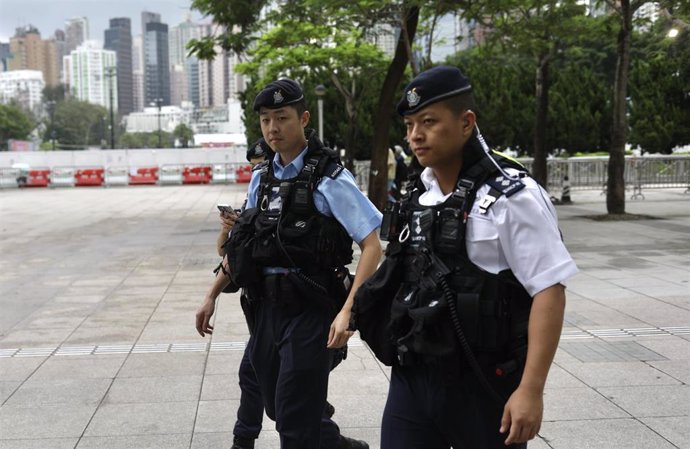 Archivo - Policías en Hong Kong (archivo)