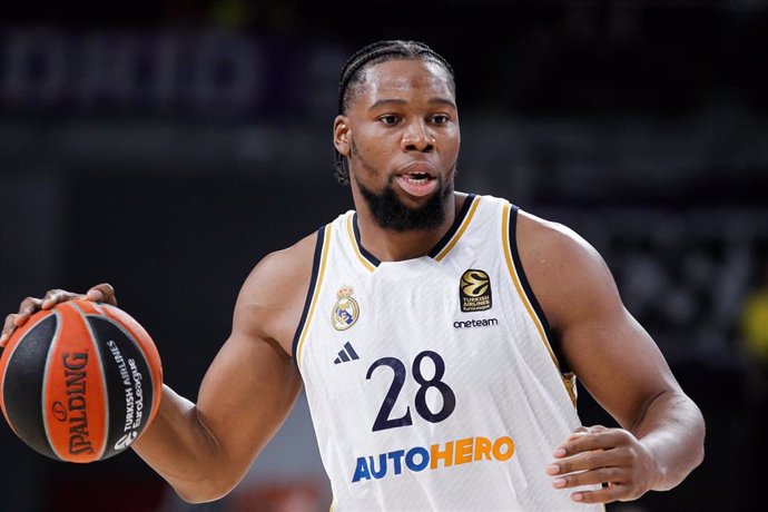 Archivo - Guerschon Yabusele en un partido con el Real Madrid en la Euroliga en el Wizink Center