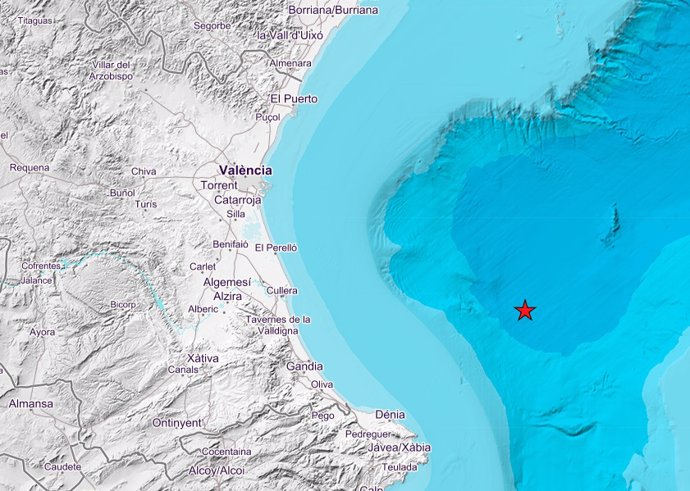 Registrado un seísmo de 2,4 grados en el golfo de València