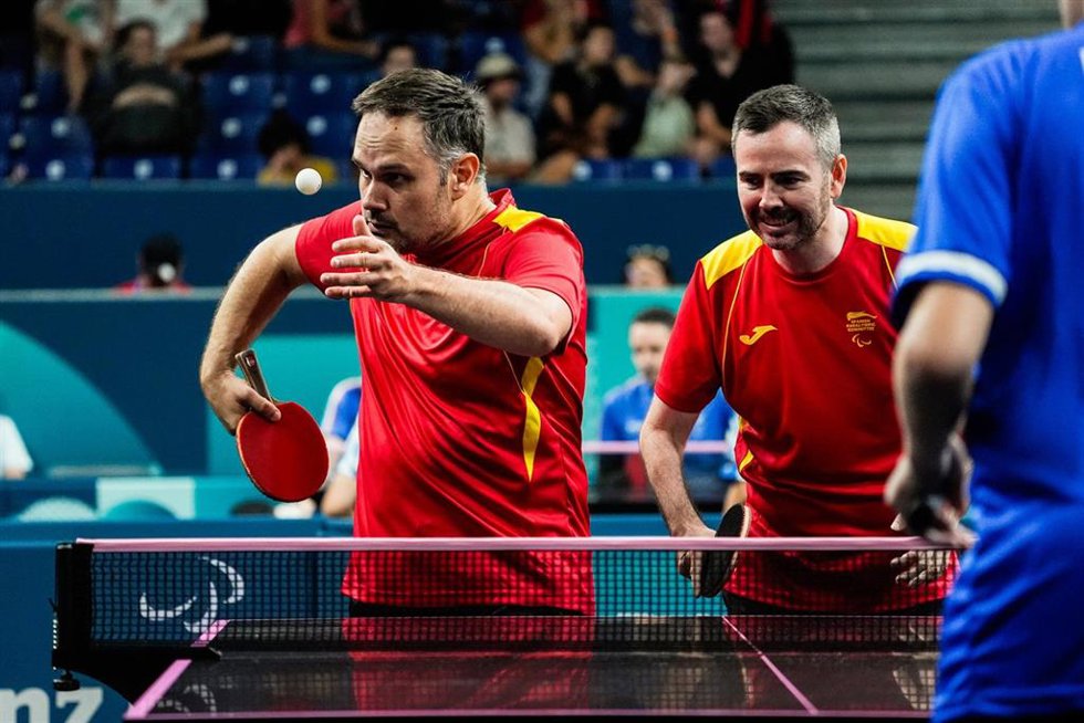 Álvaro Valera y Jordi Morales durante los Juegos Paralímpicos de París