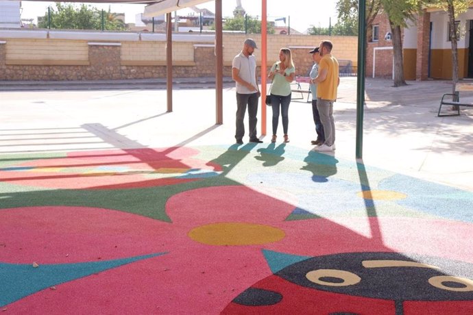 Imagen de una visita al colegio San Mateo