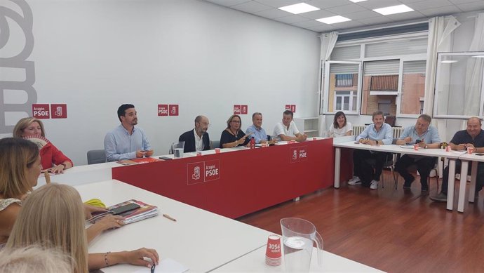 Reunión de la Ejecutiva Regional del PSOE Aragón.