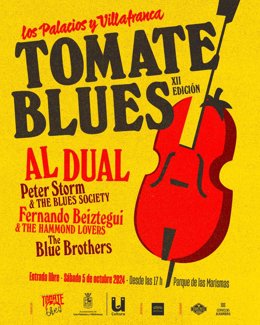 Cartel anunciador del XII Tomate Blues