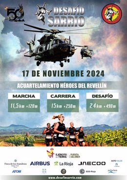 Cartel de la carrera de Trail Desafío Sarrio 2024