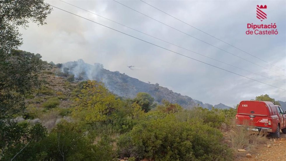 Incendio entre Benicssim y Oropesa