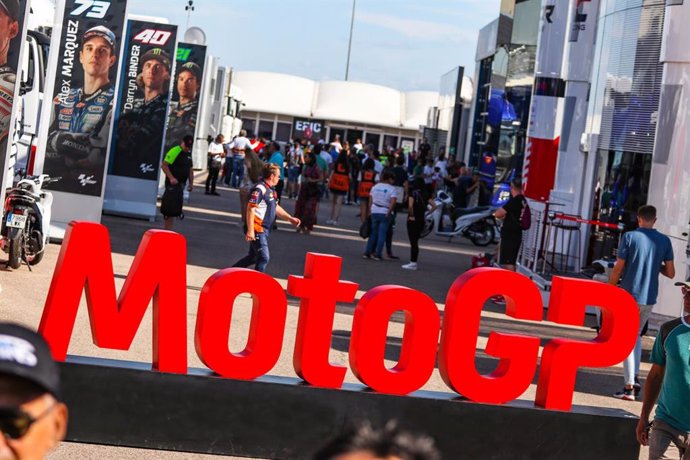 Archivo - Paddock de MotoGP Motorland Aragón.