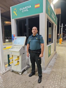 Puesto de la Guardia Civil en la frontera entre Melilla y Marruecos.