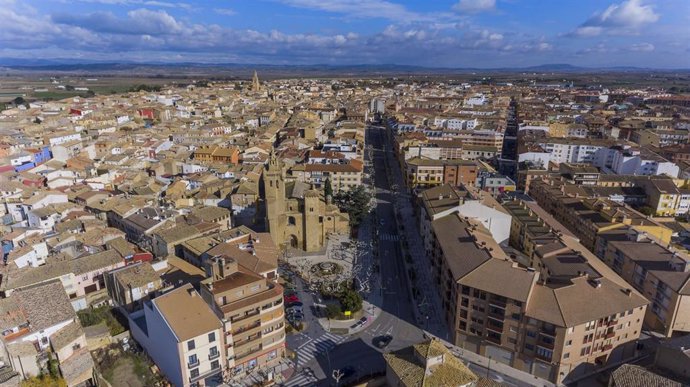 Archivo - Vista de Ejea de los Caballeros (Zaragoza).