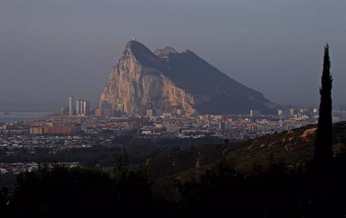 Archivo - Detalle del Peñón de Gibraltar.