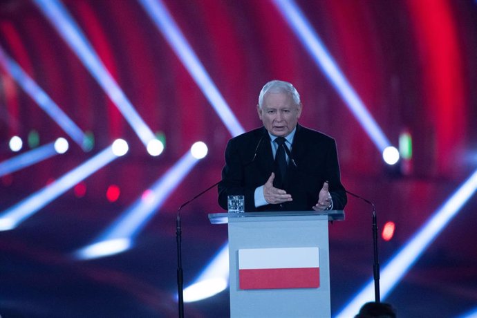 Archivo - Jaroslaw Kaczynski, presidente del partido Ley y Justicia (PiS) polaco