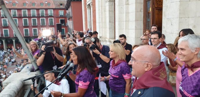 Las Vallkirias del Pisuerga protagonizan el pregón de las Fiestas de la Virgen de San Lorenzo 2024.